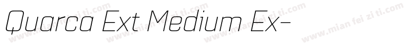 Quarca Ext Medium Ex字体转换